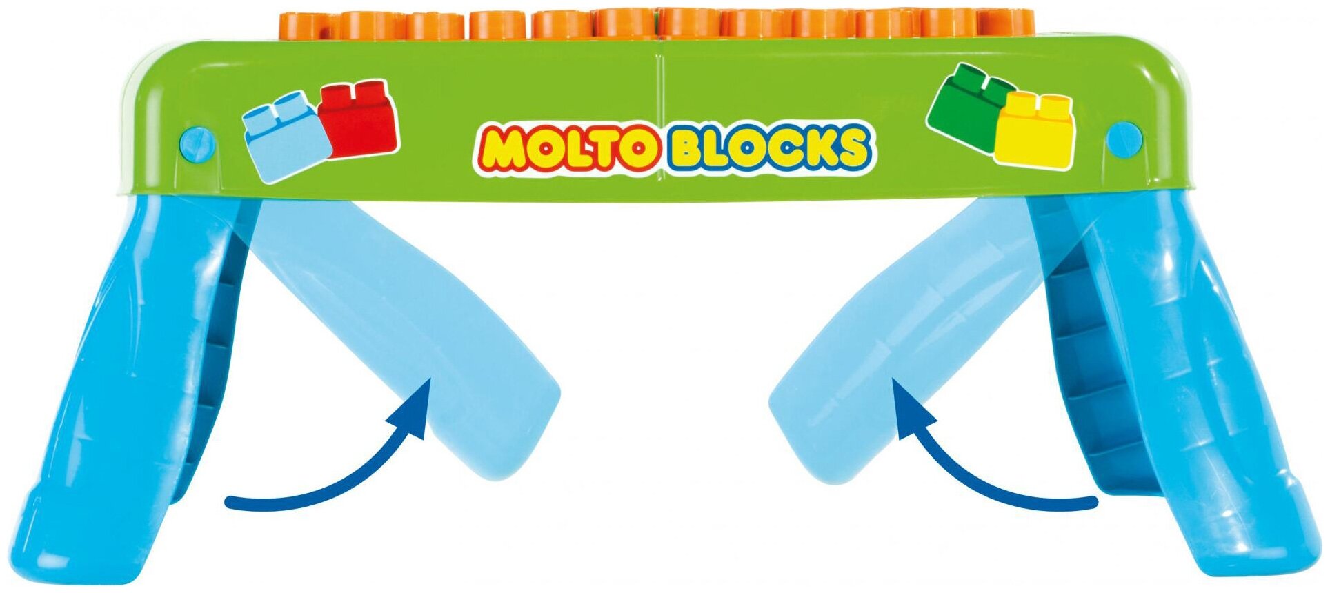 Конструктор Polesie Molto Blocks, 20 элементов, зеленый (57990) - фото №3
