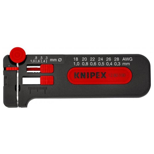 Стриппер Knipex 12 80 100 SB черный/красный стриппер knipex 16 20 16 sb красный