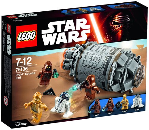 Конструктор LEGO Star Wars 75136 Спасательная капсула дроидов, 197 дет.