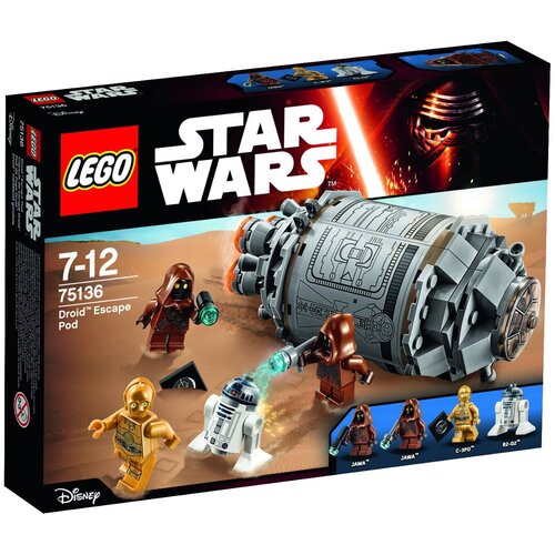 LEGO Star Wars 75136 Спасательная капсула дроидов, 197 дет. lego star wars 75136 спасательная капсула дроидов 197 дет