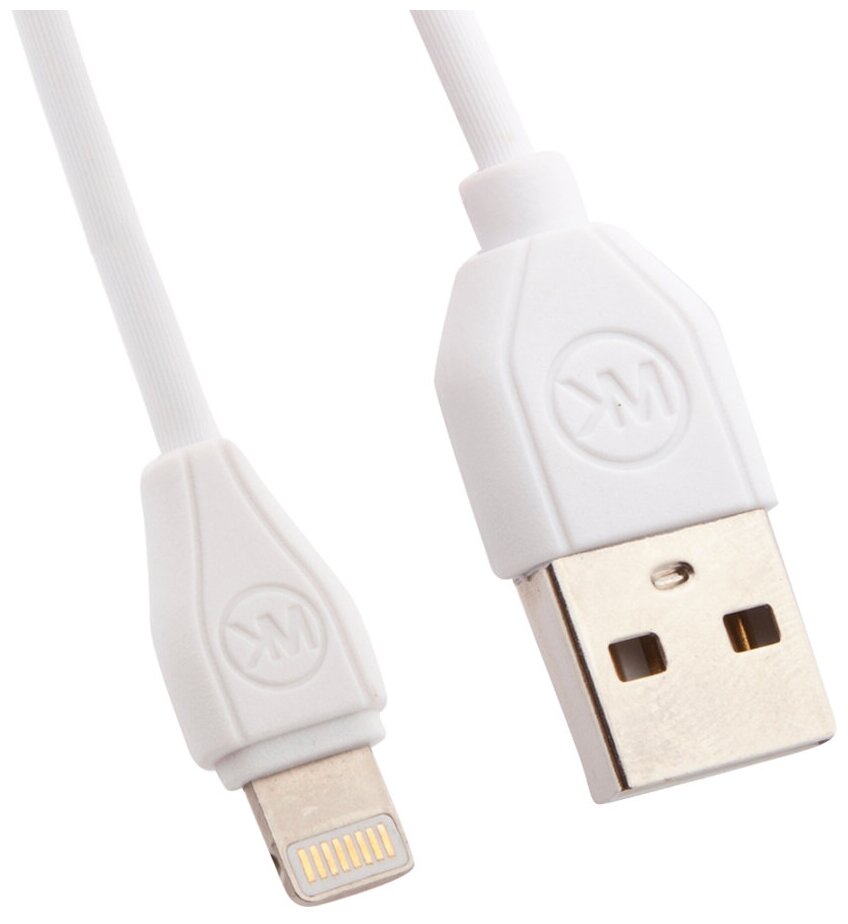 USB кабель WK Ultra Speed RC-050i Apple 8 pin (белый)