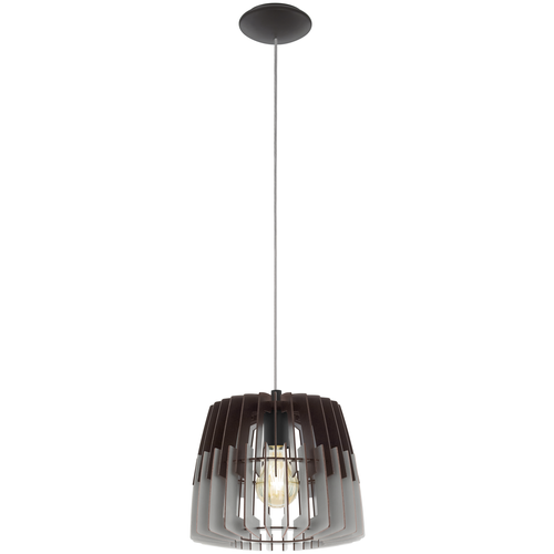 Потолочный светильник EGLO Artana 96955, E27, 60 Вт, кол-во ламп: 1 шт., цвет арматуры: никель, цвет плафона: серый