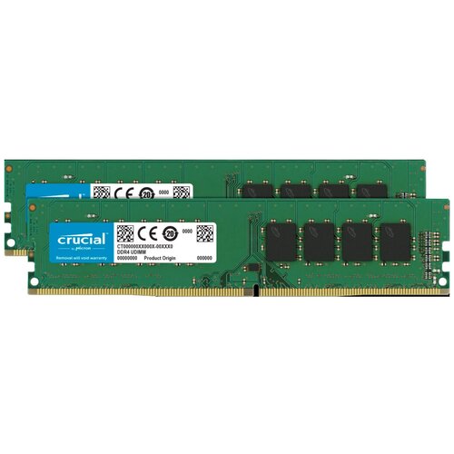 Оперативная память Crucial 16 ГБ 8 ГБ x 2 шт DDR4 3200 МГц DIMM CL22 CT2K8G4DFRA32A 845000₽