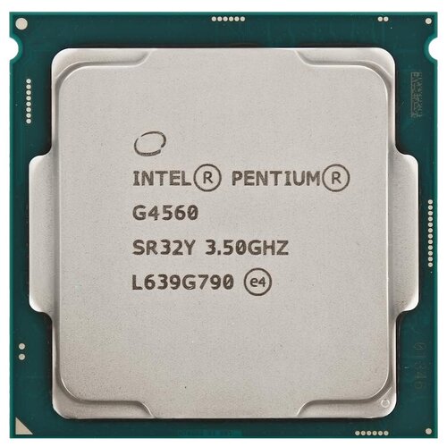 Процессор Intel Pentium G4560 LGA1151, 2 x 3500 МГц, OEM процессор intel xeon e 2374g cm8070804495216 srkn3 3 7ghz сокет 1200 l3 кэш 8mb oem