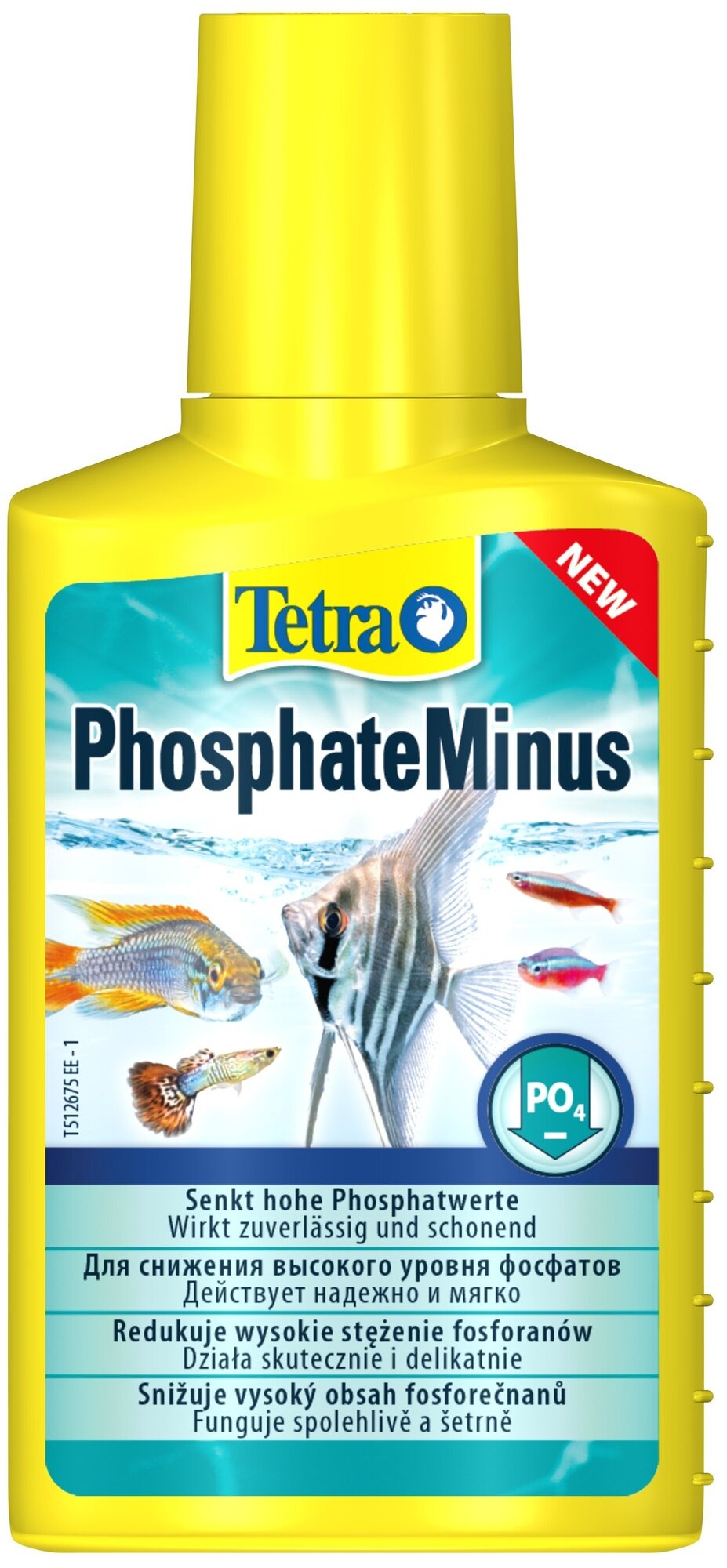 Кондиционер Tetra PhosphateMinus 100мл для снижения высокого уровня фосфатов в аквариумной воде, на 400л воды