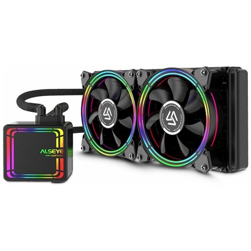 Система охлаждения для процессора ALSEYE HALO AIO LIQUID COOLER 240, черный/RGB