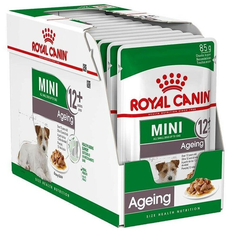 Влажный корм для пожилых собак Royal Canin Mini Ageing 12+ pouch (для мелких и карликовых пород)