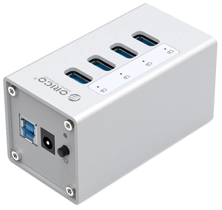 USB-концентратор Orico A3H4-SV (серебристый)
