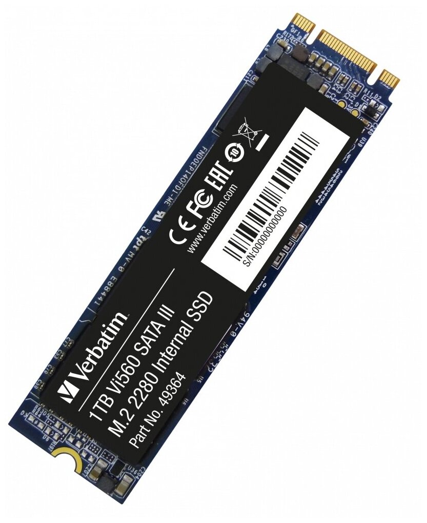 1000 ГБ SSD M.2 накопитель Verbatim Vi560 S3 M.2 [49364]