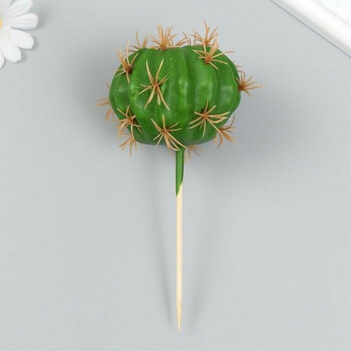 Искусственное растение для творчества Кактус Гимнокалициум 8х105 см длинна 16 см