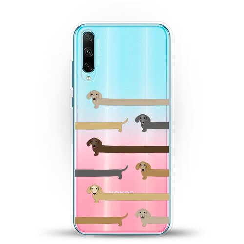 фото Силиконовый чехол длинные таксы на honor 30i andy & paul