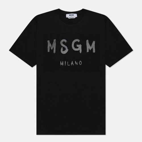 Футболка MSGM, хлопок, размер M, черный