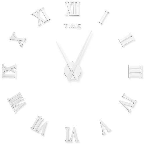 фото Часы настенные кварцевые 3d decor rome wall standart 100 см белый
