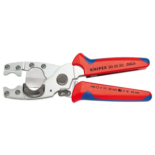 нож электрика knipex kn 162050sb 12 мм Ножничный труборез Knipex KN-902520 12 - 35 мм красный/серебристый