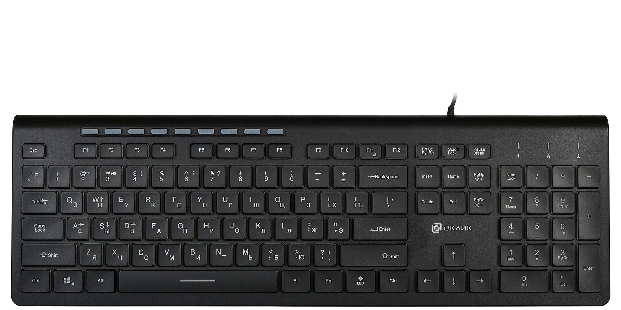 Клавиатура Оклик 490ML черный