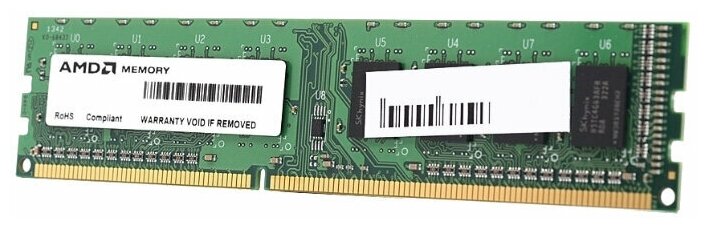 Оперативная память AMD 4 ГБ DDR3 1600 МГц DIMM CL11 R534G1601U1S-UGO