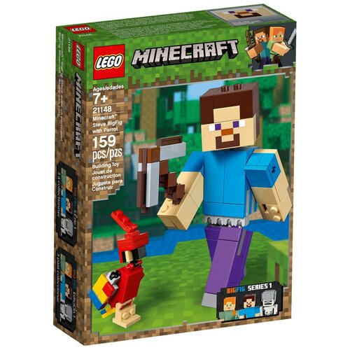 Конструктор LEGO Minecraft 21148 Стив с попугаем, 159 дет. курятник lego® minecraft 21140