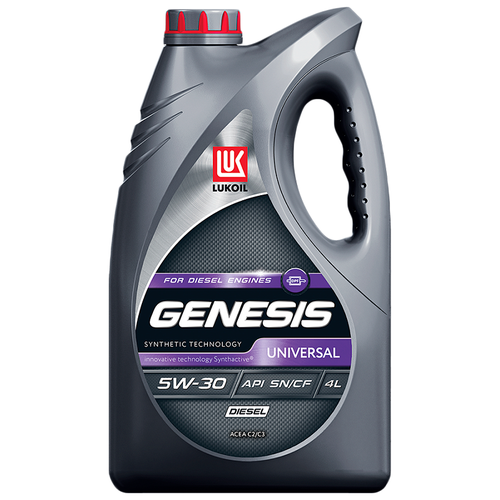 Масло моторное Лукойл (LUKOIL GENESIS UNIVERSAL DIESEL) SN/CF 5W-30 синтетическое 4л 3173872