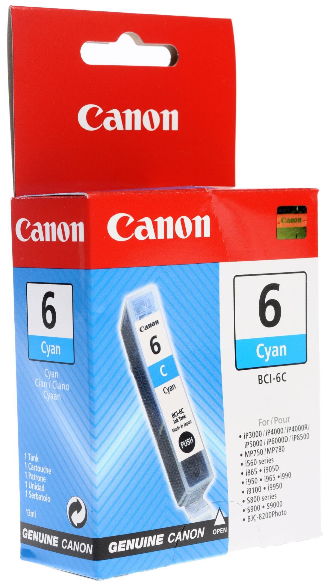 Картридж струйный Canon BCI-6C (4706A002) гол. для BJ-S800