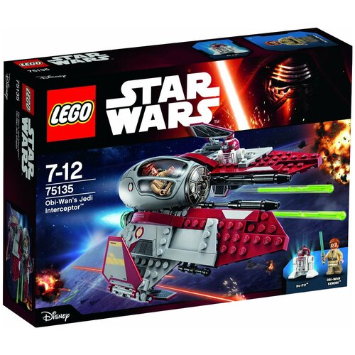 lego star wars 10215 звездолет оби вана кеноби 676 дет LEGO Star Wars 75135 Перехватчик джедаев Оби-Вана Кеноби, 215 дет.