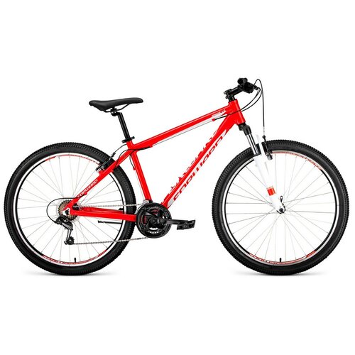 фото Горный (mtb) велосипед forward apache 27.5 1.0 (2020) красный/белый 19" (требует финальной сборки)
