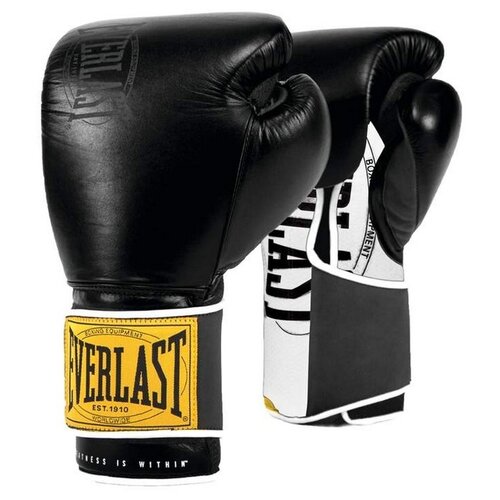 фото Перчатки тренировочные everlast 1910 classic 12oz черн.