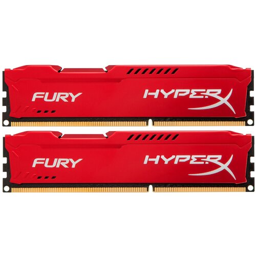 Оперативная память HyperX Fury 8 ГБ (4 ГБ x 2 шт.) DDR3 1600 МГц DIMM CL10 HX316C10FRK2/8