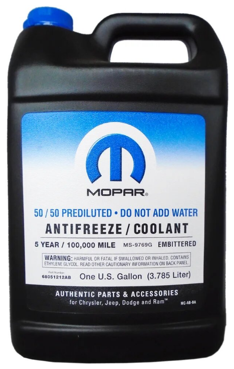 Антифриз Mopar Antifreeze/Cooolant Prediluted 5 Year