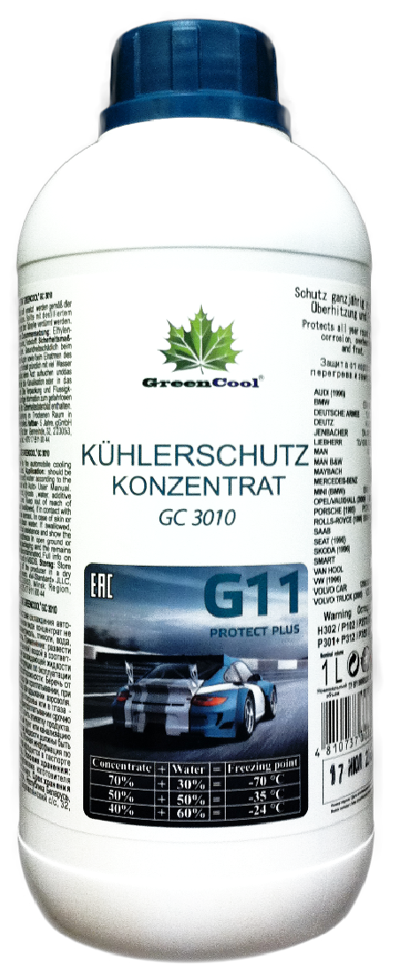 Антифриз синий концентрат GreenCool GС3010 (1кг) арт. 702637