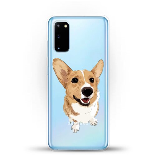 фото Силиконовый чехол хороший корги на samsung galaxy s20 andy & paul