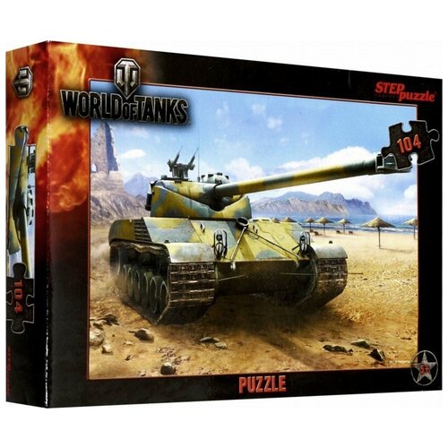 Пазл Step puzzle World of Tanks (82144), 104 дет., разноцветный пазл 54 world of tanks 71171 step puzzle