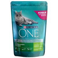 PURINA ONE для взрослых кошек живущих дома с индейкой и злаками (0,2 кг х 10 шт)