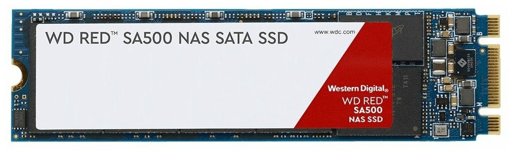 Внутренний SSD диск WD Red SA500 500GB, SATA3, M.2 (WDS500G1R0B)