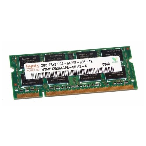 Оперативная память Hynix 2 ГБ DDR2 800 МГц SODIMM CL6 HYMP125S64CP8-S6