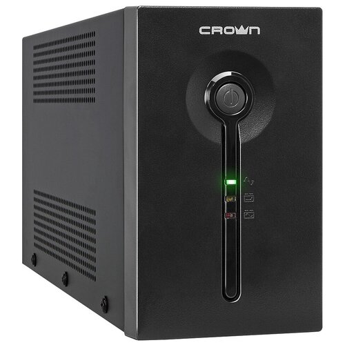 Интерактивный ИБП CROWN MICRO CMU-SP650 Euro черный 360 Вт ибп crown cmu sp500 euro 500va