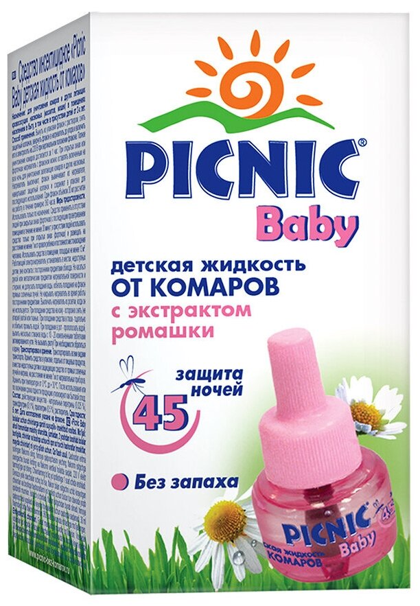 Picnic Baby Жидкость от комаров 45 ночей 30мл 12+ - фотография № 8