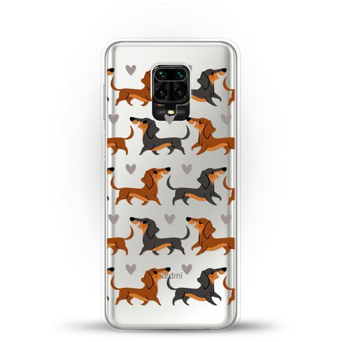 фото Силиконовый чехол таксы на xiaomi redmi note 9s andy & paul