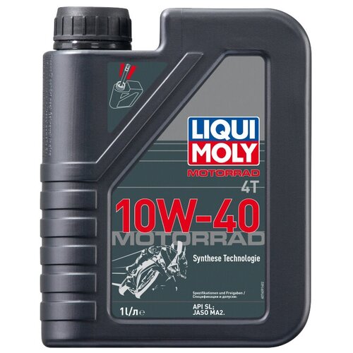 Моторное масло для мотоциклов Liqui Moly НС Motorrad 4T 10W-40 Sl/ma-2, 1 л .