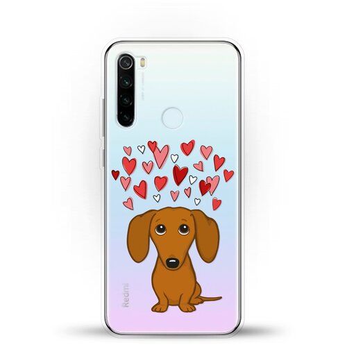 фото Силиконовый чехол любимая такса на xiaomi redmi note 8t andy & paul