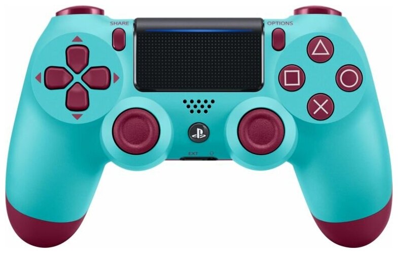 Геймпад Sony DualShock 4 v2 CUH-ZCT2E, ежевичная лазурь, 1 шт.