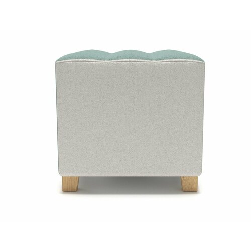 Мягкий пуф Soft Element Мозли - 2 мятный, квадратный, велюр, пуфик в прихожую, в спальню, для ног