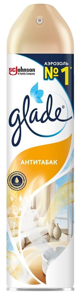 Glade освежитель воздуха Антитабак, 300 мл 1 шт. — купить в интернет ...