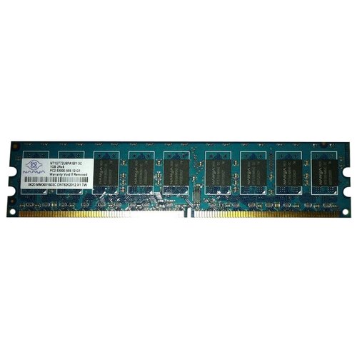 Оперативная память Nanya 1 ГБ DDR2 667 МГц DIMM NT1GT72U8PA1BY-3C оперативная память hp 1 гб ddr2 667 мгц dimm pv941a