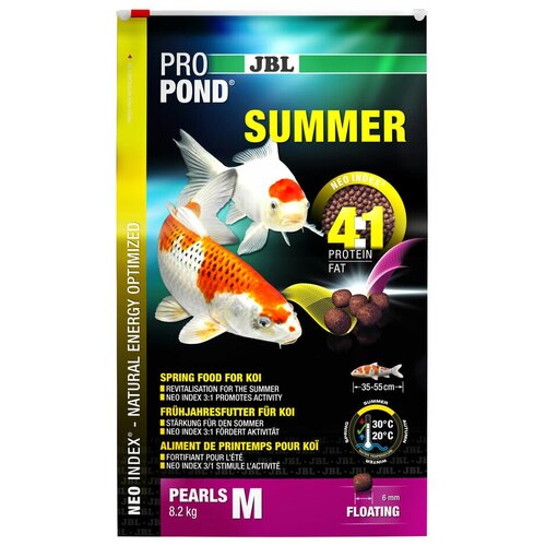 Сухой корм для рыб JBL ProPond Summer M, 24 л, 8.2 кг