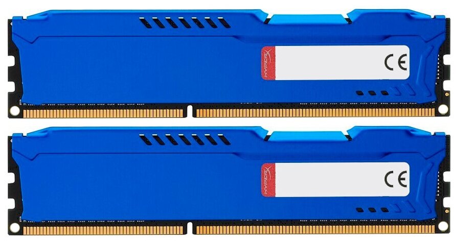 Модуль памяти KINGSTON HyperX FURY Blue Series DDR3 - 2x 4Гб 1600, DIMM, Ret - фото №2