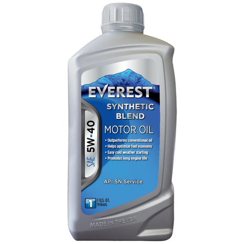 фото Синтетическое моторное масло everest 5w-40 synthetic blend, 4 л