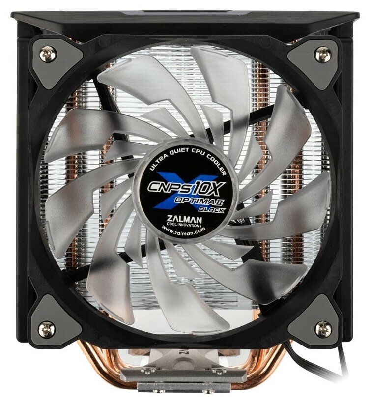 ZALMAN CNPS10X OPTIMA II BLACK RGB, 120mm RGB FAN, 4 HEAT PIPES, 4-PIN PWM, 1500 RPM, 27DBA, HYDRAULIC BEARING, FULL SOCKET SUPPORT