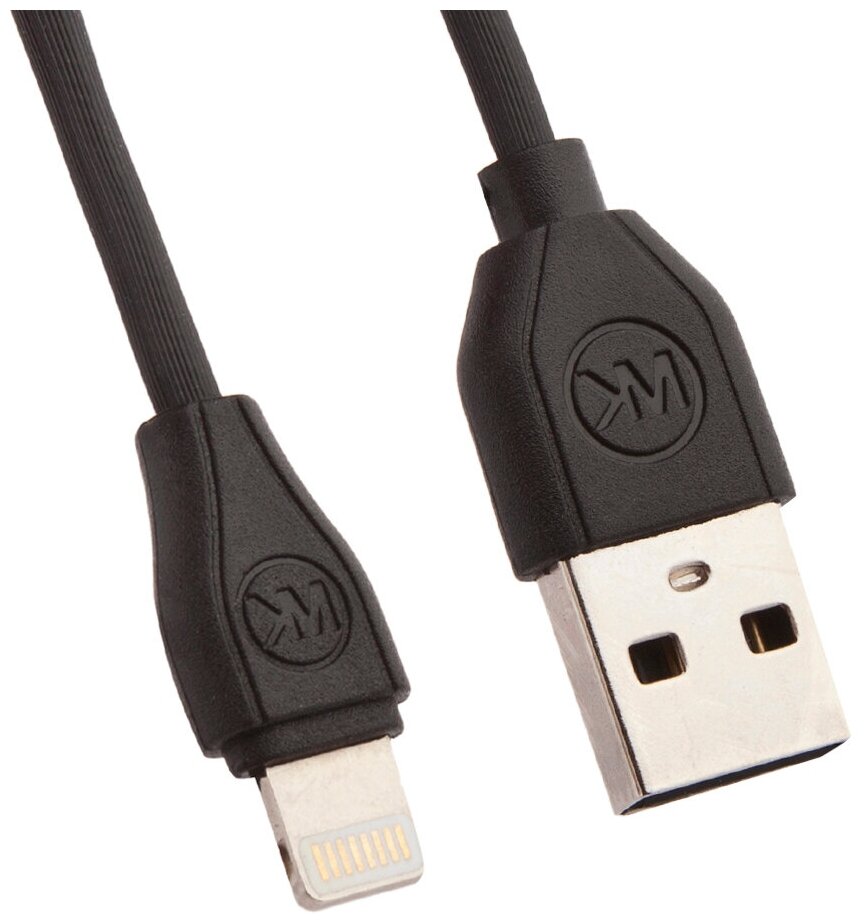 USB кабель WK Ultra Speed RC-050i Apple 8 pin (черный)