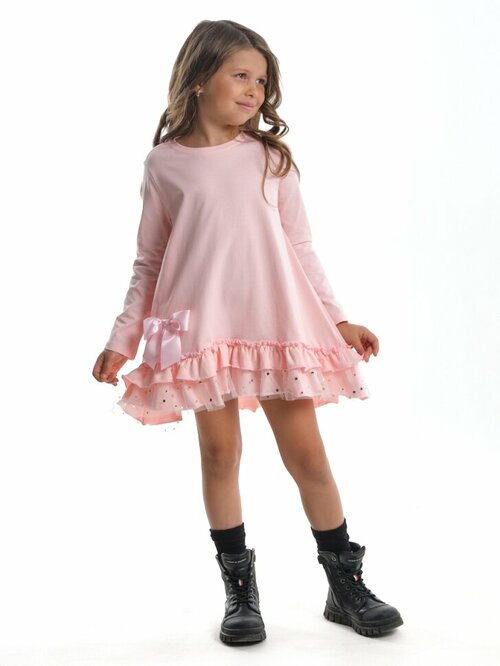 Платье Mini Maxi, хлопок, размер 98, мультиколор, розовый
