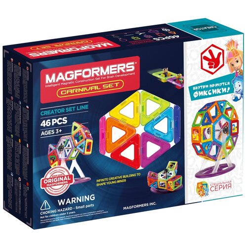 Магнитный конструктор MAGFORMERS 703016 Carnival Plus Set 48 дет.